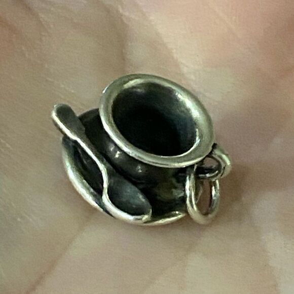 James Avery Retired Teacup Charm - Picture 1 of 3